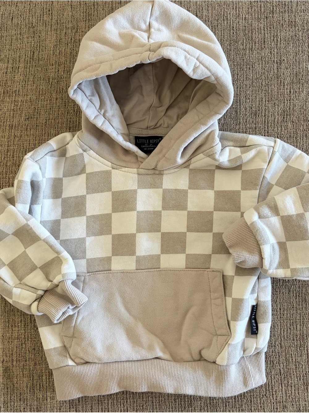 Little Bipsy Checkered Hoodie Set - Picture 2 of 7